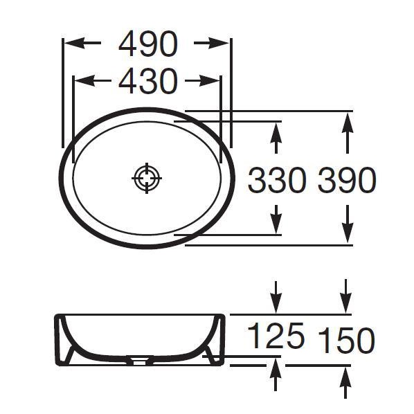 ROCA Fuego Мивка за плот 49*39 - ОНЛАЙН промоция - Image 3