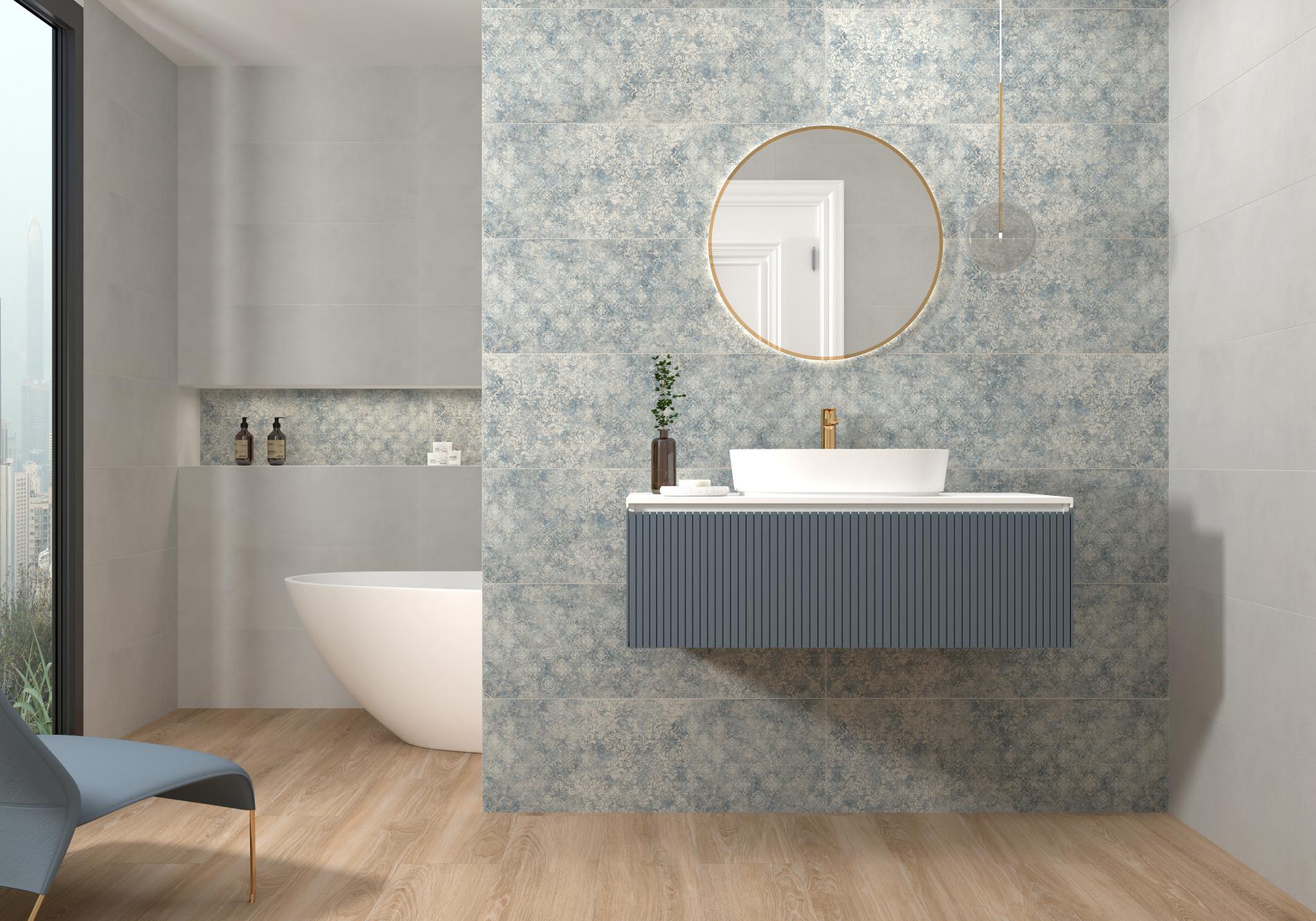 Royal Trend Blue Pamesa 33.3*100 стенни фаянсови плочки - Онлайн промоция - Image 2