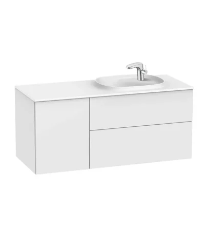 Шкаф Beyond Unik Surfex с умивалник, десен с 2 чекмеджета ROCA Beyond