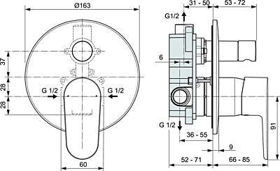 Душ система за вграждане CUBE Ideal Standard - Онлайн промоция - Image 9