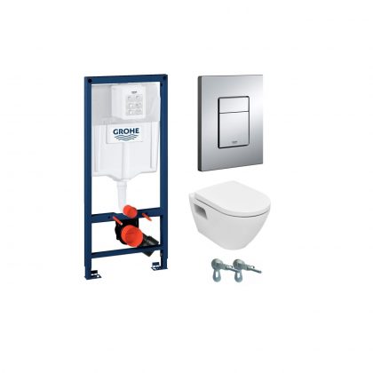 GROHE Комплект за WC Solido PERFECT 4 в 1, Rapid SL, Cosmopolitan SKATE, 39186000