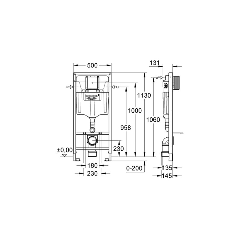 GROHE Комплект за WC Solido PERFECT 4 в 1, Rapid SL, Cosmopolitan SKATE, 39186000 - Image 3