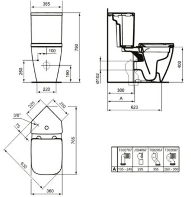 Ideal Standard ъглов моноблок i.Life S RimLS+ и капак и седалка с плавно падане T459601/T520101/Т473701 - Image 2