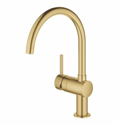Цвят: златен матов. Смесител за кухненска мивка Minta 32917GN0-Grohe