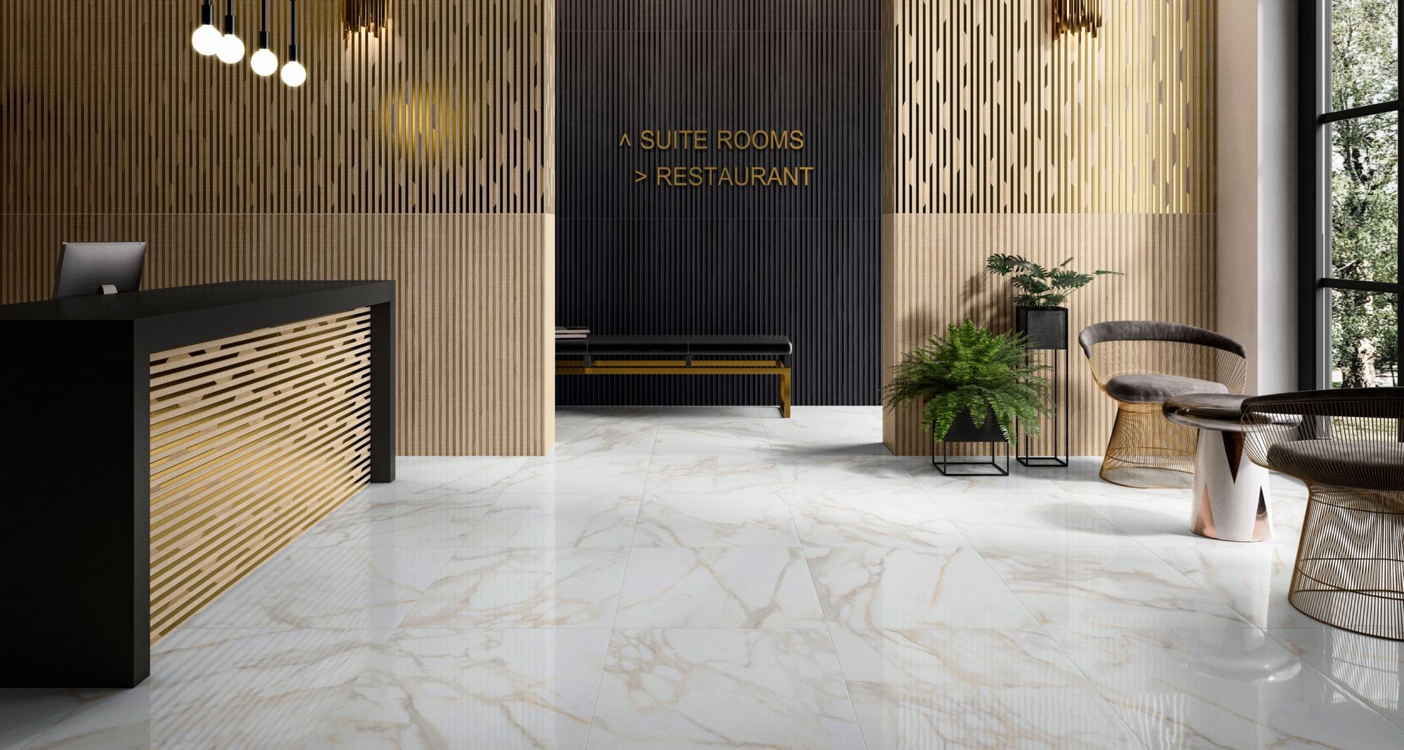 Nocturne White Gold Polised гранитогрес 60x60 Villeroy&Boch - Image 4