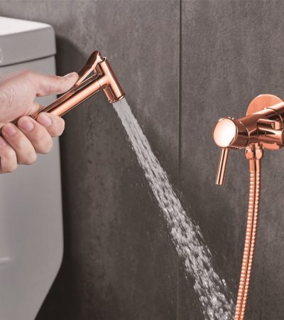 Хигиенен душ комплект за вграждане 3314RG розово злато