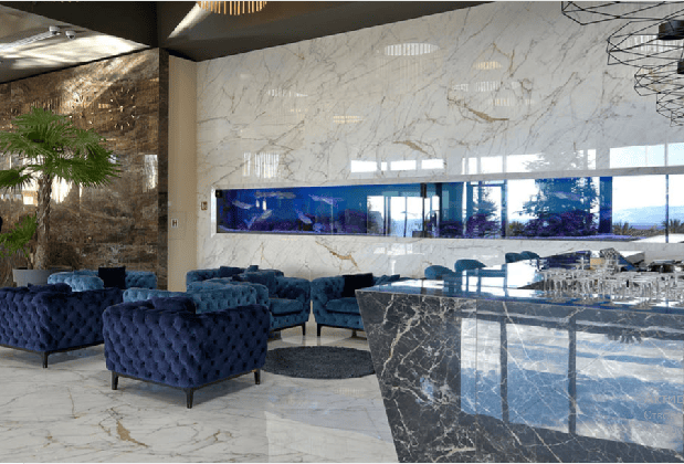 ALLMARBLE Golden White Lux размер: 60x120, гранитогрес, Marazzi