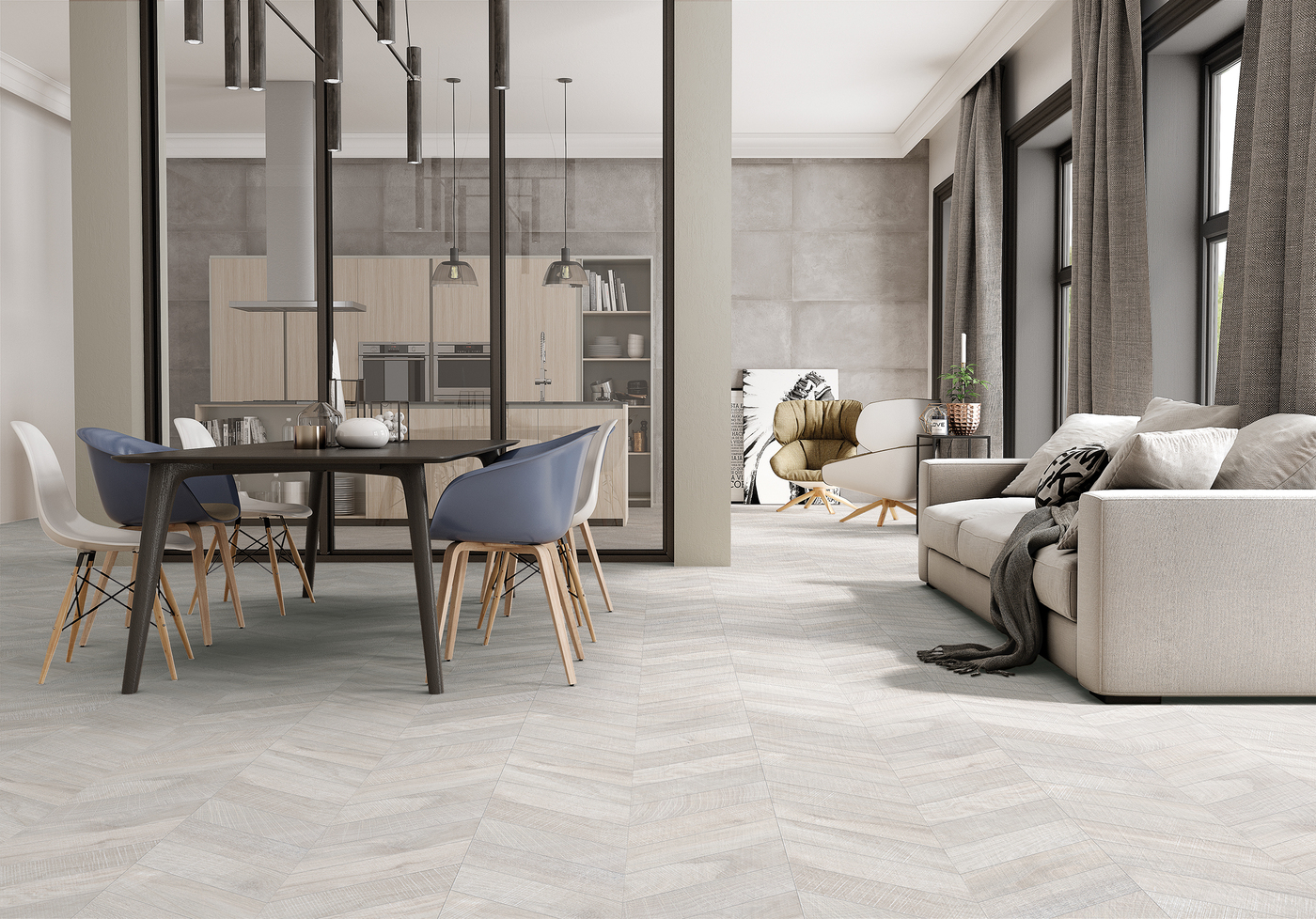 ARTWOOD Chevron White IBERO 60*120 гранитогрес – Онлайн промоция - Image 2