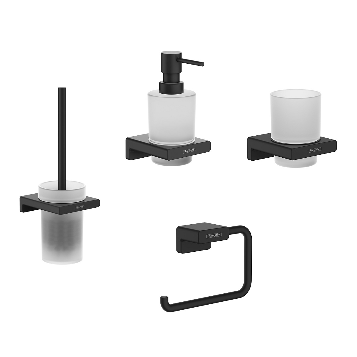 HANSGROHE ADDSTORIS Комплект 4в1 аксесоари за баня 41771670/41752670/41745670/черен мат - Онлайн промоция - Image 2
