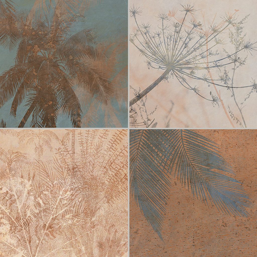 Испански гранитогрес с цветя и натурални цветове herbal natural 33.15х33.15 Gayafores