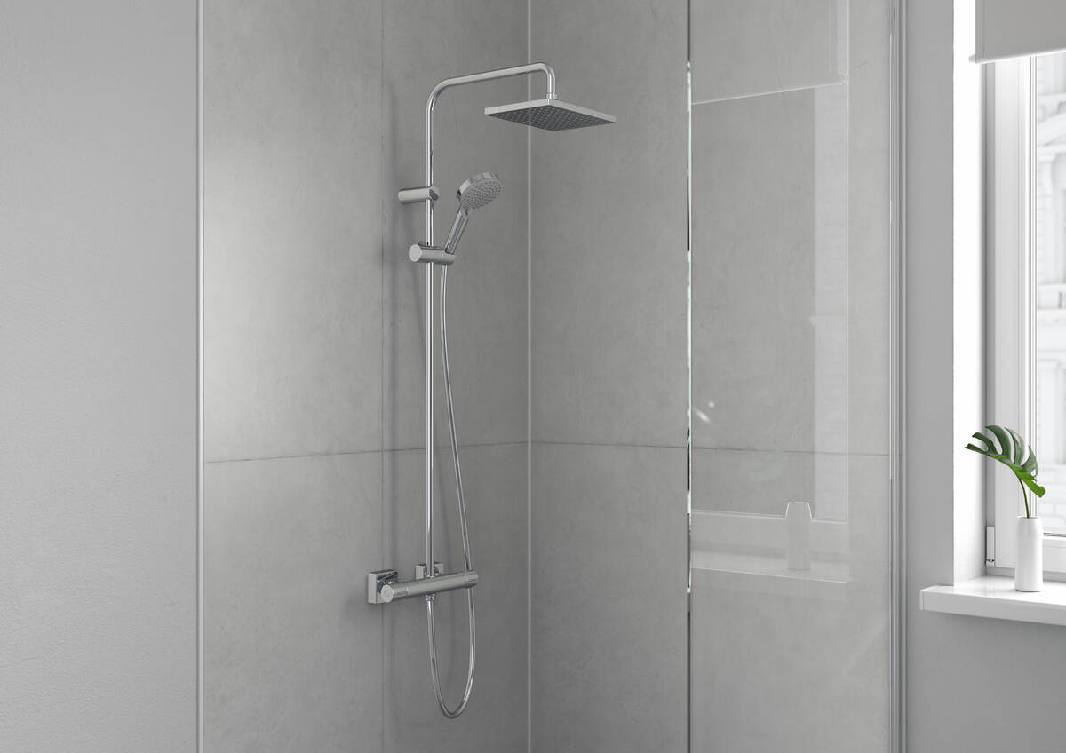 HANSGROHE VERNIS SHAPE 230 1jet душ система с термостатен смесител 26286000 - Онлайн промоция - Image 2