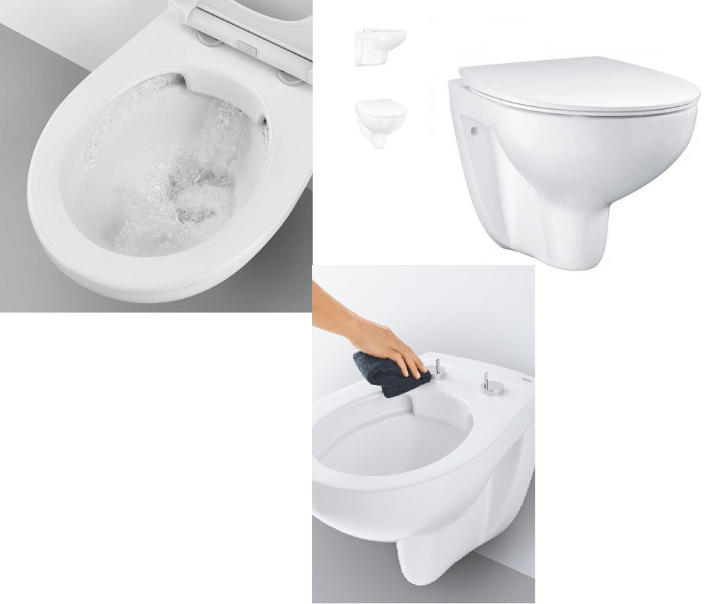 GROHE Комплект 5в1 Solido 39902000 /Структура за вграждане Grohe, т.чиния Bau Ceramic Rimless, седалка Slim - Онлайн промоция - Image 5