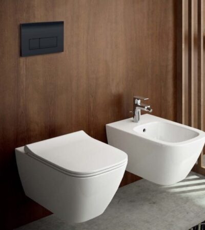 GEBERIT DUOFIX DELTA С ОКАЧЕНА ТОАЛЕТНА ЧИНИЯ SMYLE и активатор черен мат