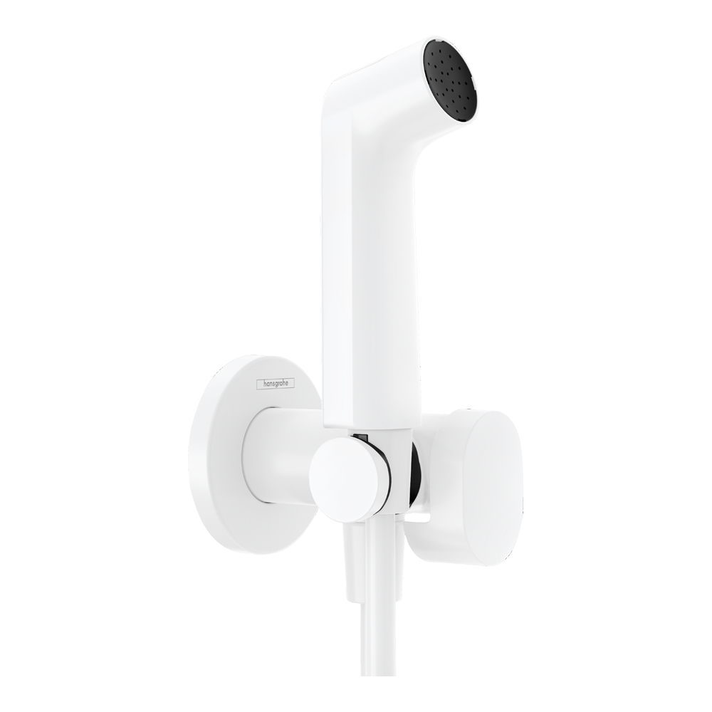 Hansgrohe 1jet S EcoSmart Комплект хигиенен душ бял мат+тяло за вграждане - Онлайн промоция - Image 2