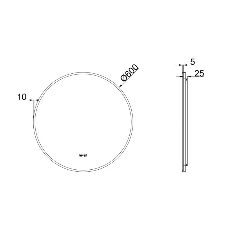 Огледало за баня с вградено LED осветление ICL 1840CB - Онлайн промоция - Image 3