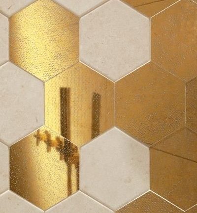 Бихара Голд Хекса Декор 11*12.5 стенни плочки - Онлайн промоция