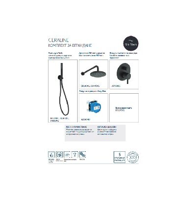 IDEAL STANDARD CERALINE душ система за вграждане BD193XG – Онлайн промоция