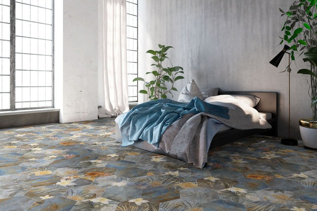 хексагонов гранитогрес HEXA HIBISCUS, IIT ceramic