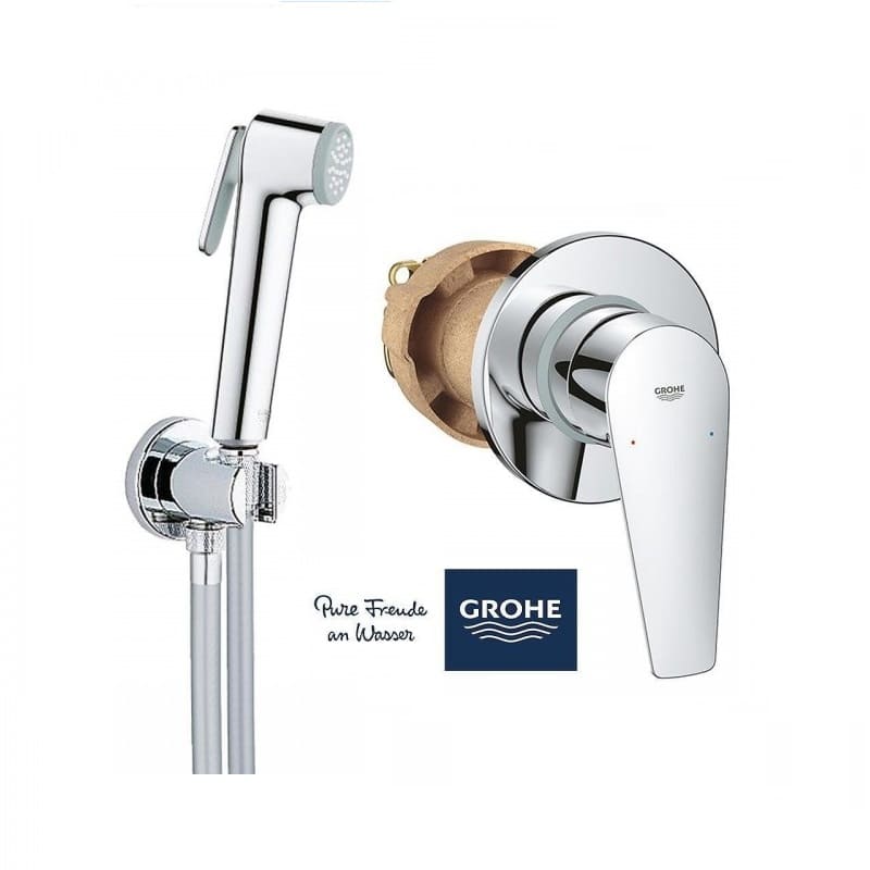 GROHE Bau Edge Пълен комплект хигиенен душ за вграждане 29040001+27512001- Онлайн промоция