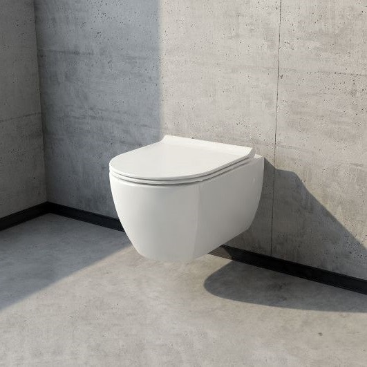 CERASTYLE CITY окачена тоалетна с бидетна система и капак/седалка с плавно падане- Онлайн промоция - Image 3