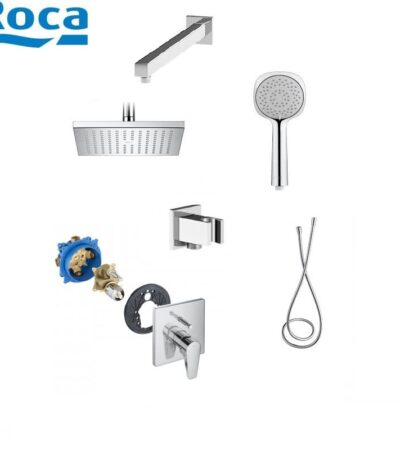 Roca ESMAI SQUARE Комплект душ система за вграждане с Roca Box A25008D – ОНЛАЙН промоция