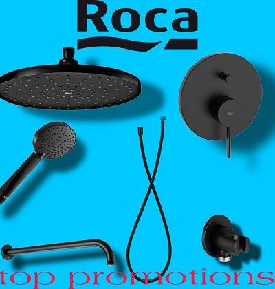 Roca ONA Душ система за вграждане Черен мат - Онлайн промоция