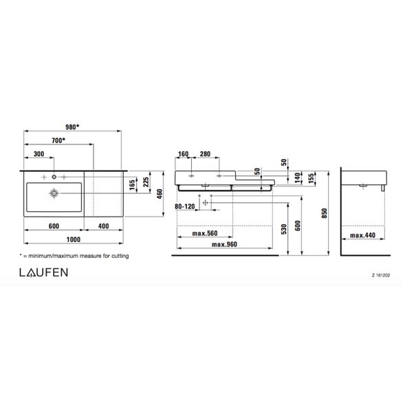 Laufen Living City умивалник за баня H8184320001041 - Онлайн промоция - Image 3