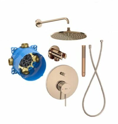 Roca ONA Душ система за вграждане розово злато - Онлайн промоция