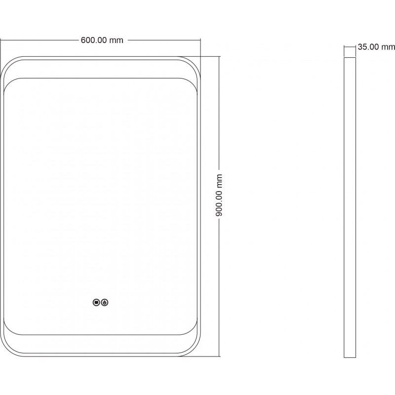 Огледало 60*90см с вградено LED осветление ICL 1821 – Онлайн промоция - Image 3