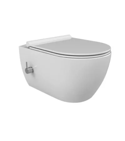 Висяща тоалетна чиния City Rimless с бидетен смесител CERASTYLE