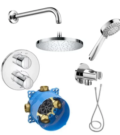 ROCA Victoria T-1000 Комплект душ за вграждане A5B5250C00+A5B1B03C00+A5B2216C00+A5B0150C00+A5B2250C00+A5A0D0 - Онлайн промоция