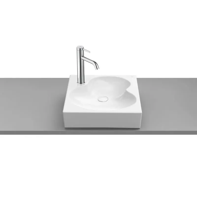 Умивалник Ruy Ohtake, за монтаж върху плот, 410 х 410 mm, white ROCA Ohtake