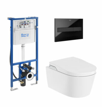 ROCA Inspira Комплект за WC 4в1 I In-Wash Rimless Smart A803060001+A890090800+A890088308- Онлайн промоция