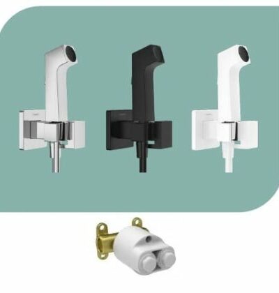 Hansgrohe Комплект интимен душ 1jet Е EcoSmart с управление, стойка, шлаух и тяло за вграждане