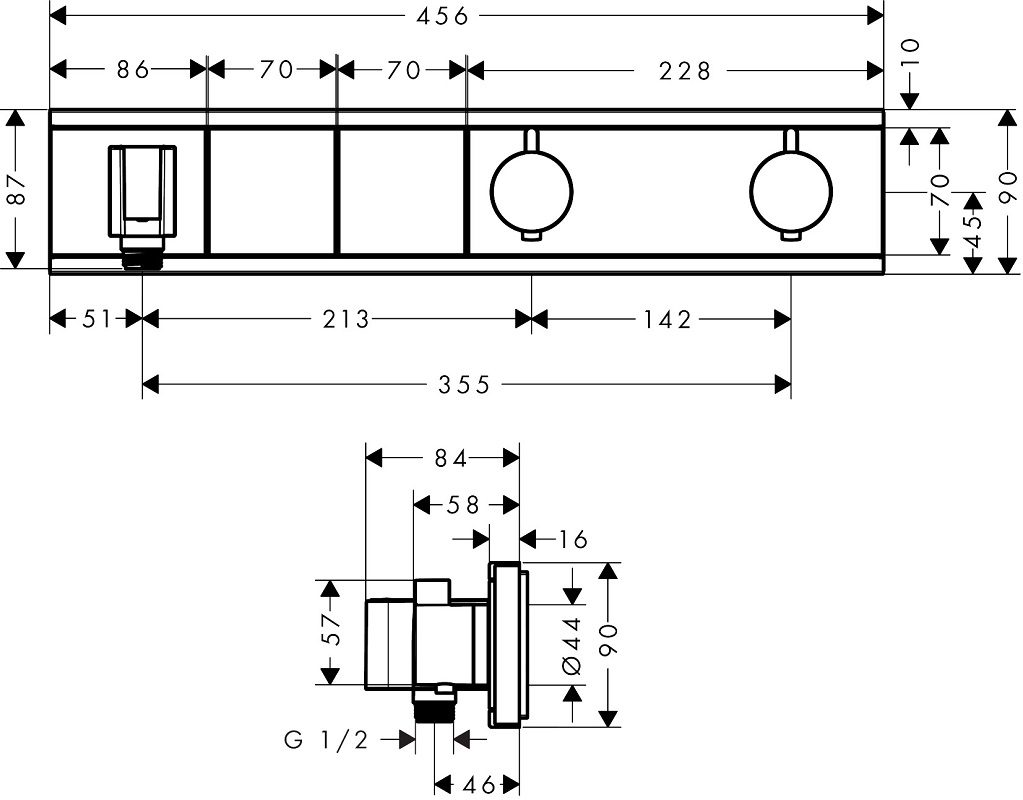 HANSGROHE RAINSELECT 15355000 термостатен смесител за вграждане – Онлайн промоция - Image 3