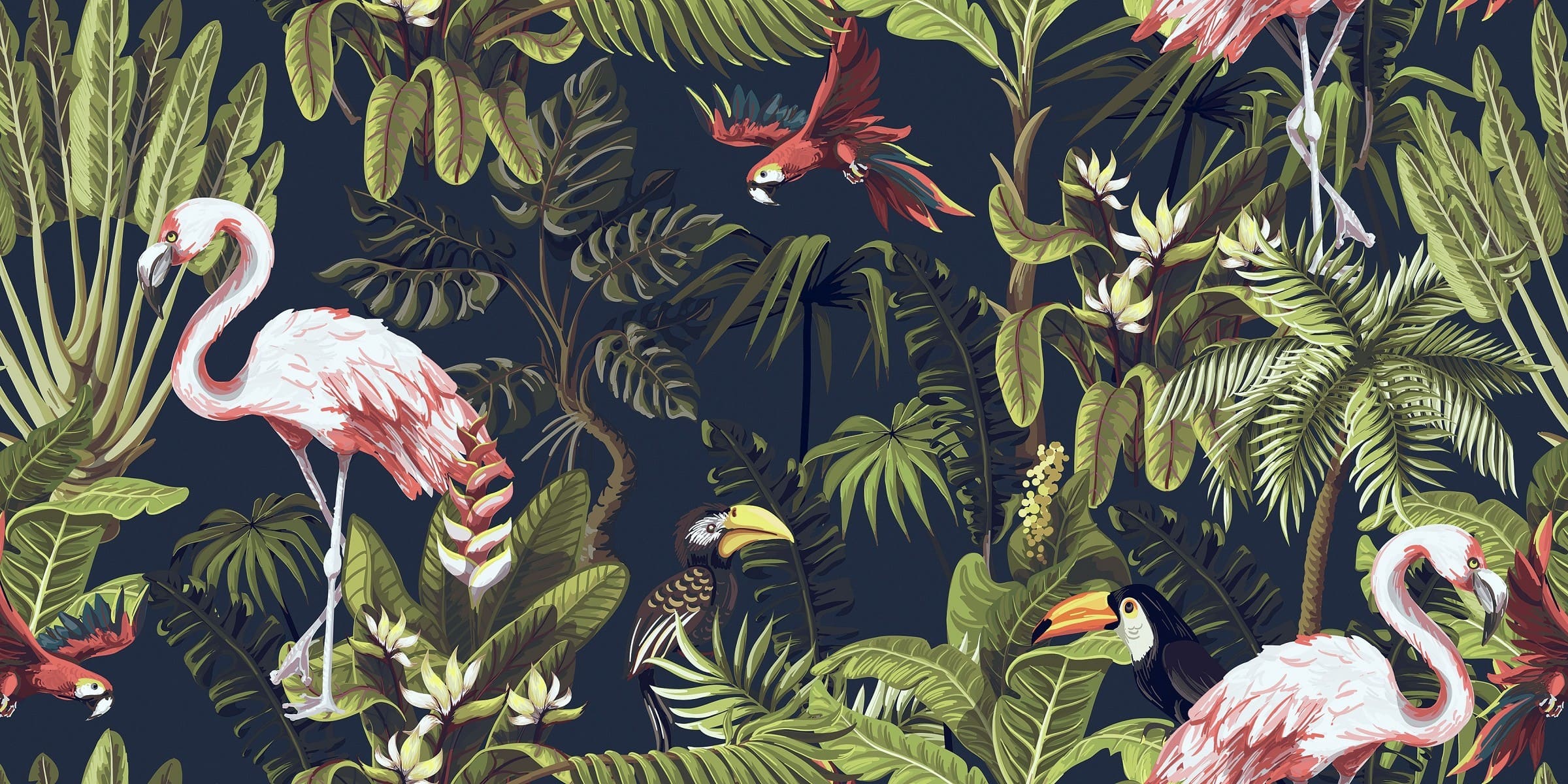 BOTANIC Flamingo Carving DECOR Rect. 60*120 гранитогрес - Image 3