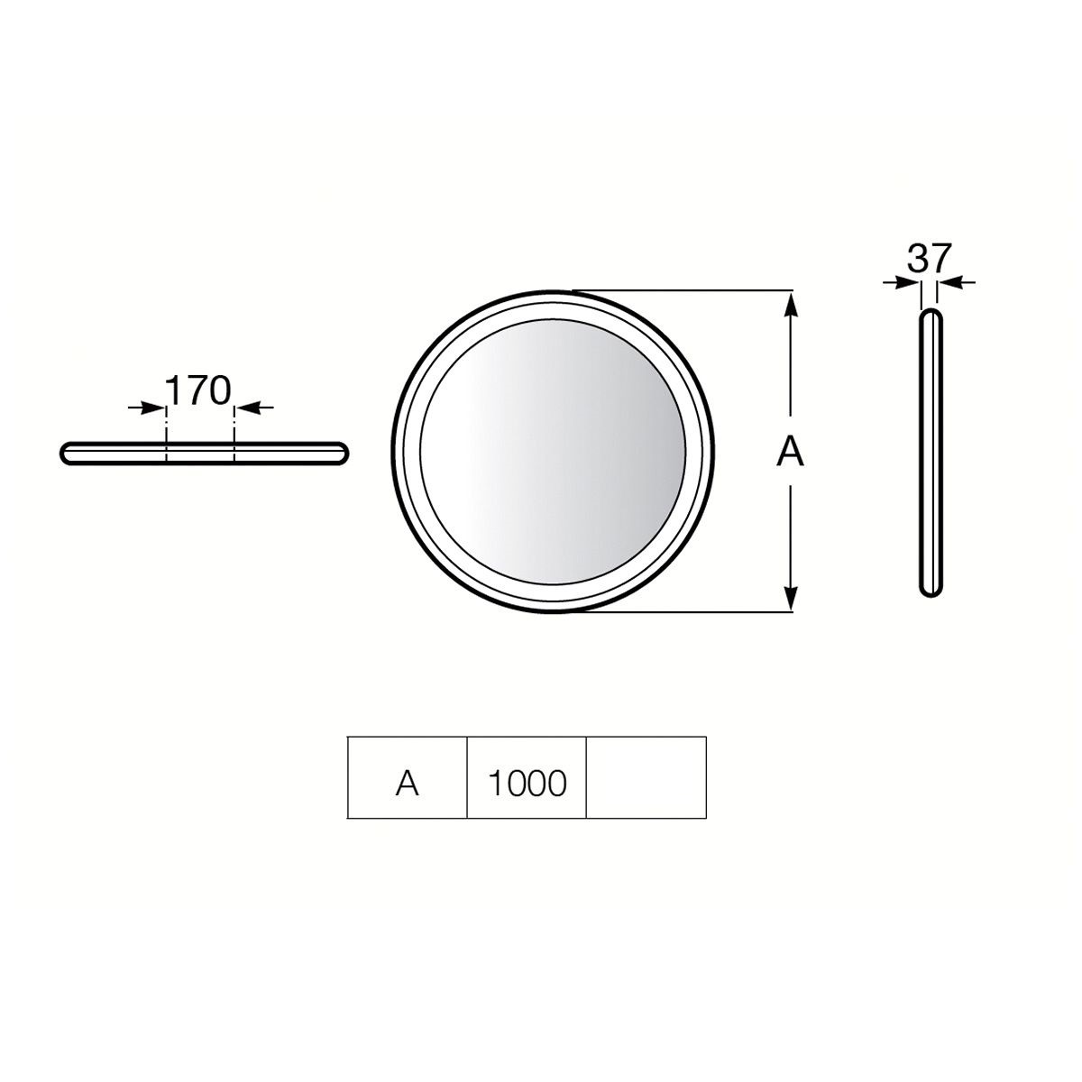 LED огледало IRIDIA ROCA кръгло 100 см – Онлайн промоция - Image 4