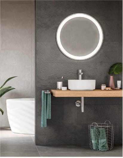 LED огледало IRIDIA ROCA кръгло 100 см – Онлайн промоция - Image 3