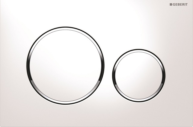 Активатор/бутон Geberit Sigma 20 бял/хром/бял