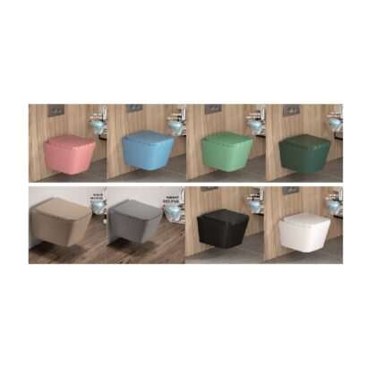 Конзолна тоалетна чиния РИМЛЕС с капак и седалка ICC 5135 - Онлайн промоция