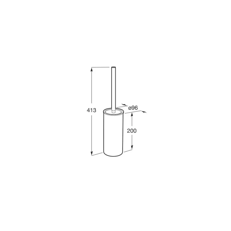 ROCA Tempo brushed brass държач за тоалетна четка стояща A817038VA0 - Image 2
