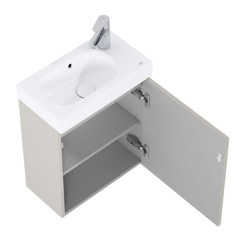 Шкаф с една врата и умивалник, Мини шкаф с мивка за баня ROCA A852445539 450 х 240 х 570 mm Mini