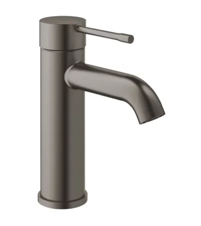 GROHE Essence стоящ смесител за умивалник, цвят Brushed Hard Graphite, без изпразнител, размер S. Луксозен дизайн и немско качество. Код: 24172AL1.