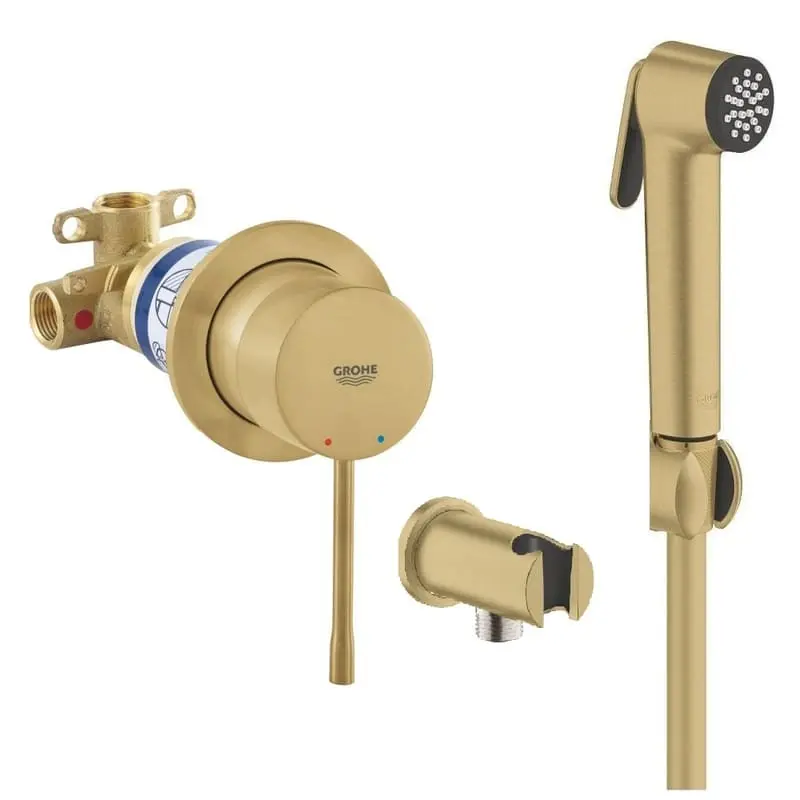 Хигиенен душ комплект за вграждане GROHE Brushed Cool Sunrise Tempesta