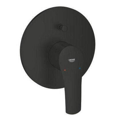 Смесител Eurosmart за враждане за вана /душ, черен мат, GROHE