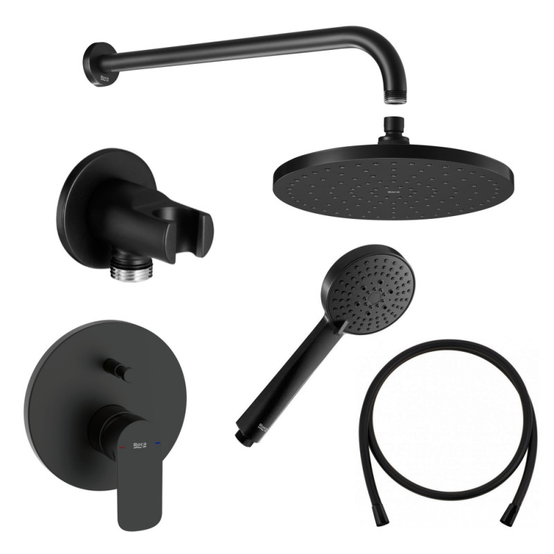 ROCA CALA Душ комплект за вграждане черен мат A5A066ENB0