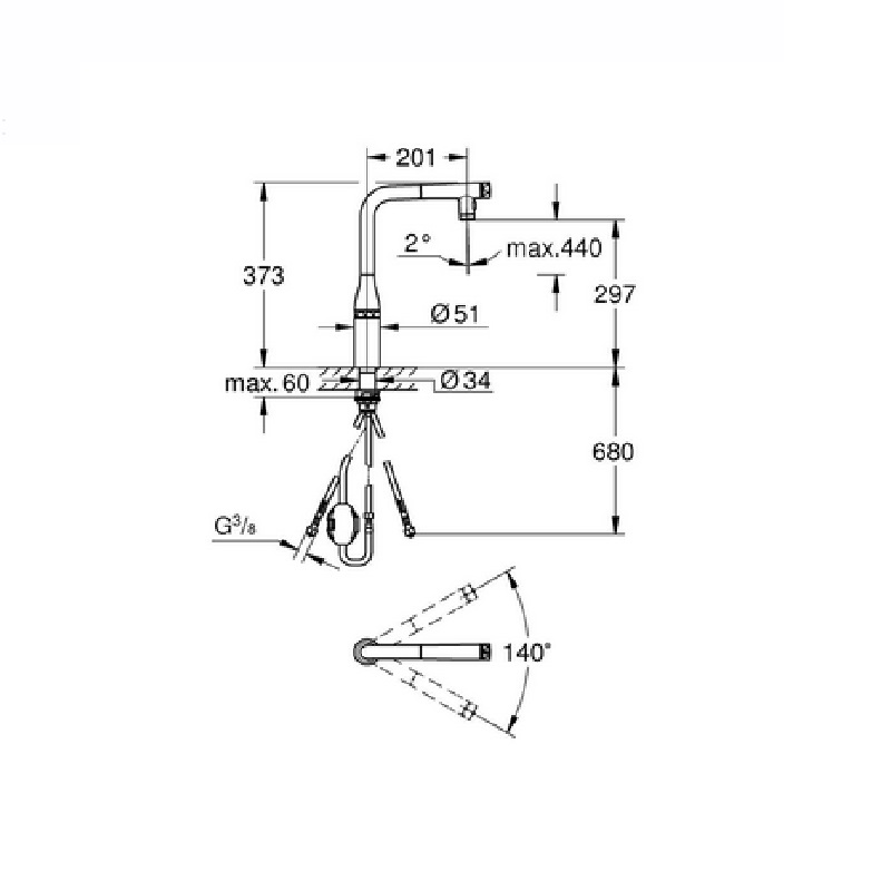 Grohe Essence SmartControl Смесител за мивка 31892KF0 - Онлайн промоция - Image 5