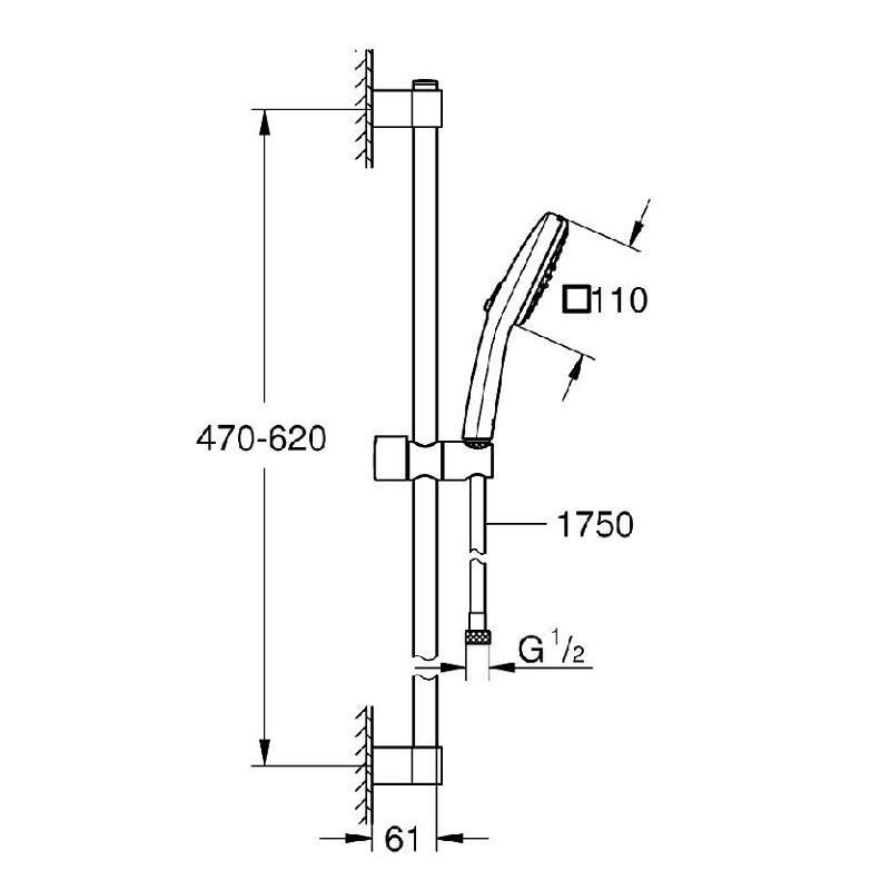 GROHE душ окачване Tempesta Cube 110 267482433 - Онлайн пломоция - Image 3