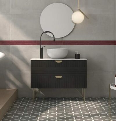 Испански гранитогрес с визия на бетон Essen ash pamesa. Размер 60х120. Сив гранитогрес мат