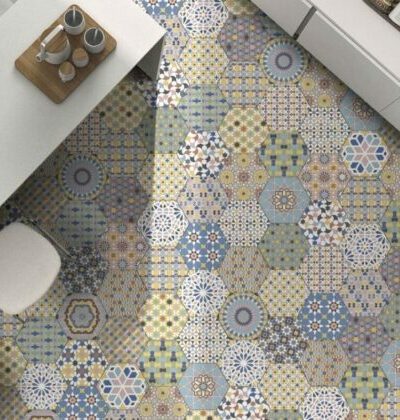 Гранитогрес, 22 x 25 cm, Hex, Kasbah Mix Colors codicer Kasbah